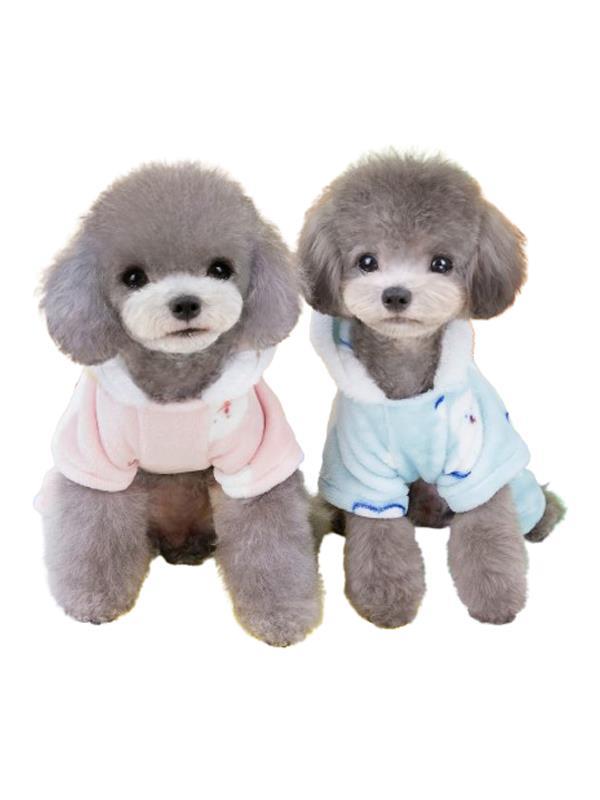 Glipet Puppy Desenli Polar Köpek Kıyafeti Pembe L