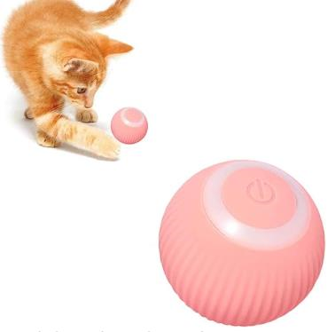 Glipet Şarjlı Otomatik Hareketlenen Kedi Oyun Topu Interaktif 360 Derece Dönen Kedi Oyuncağı