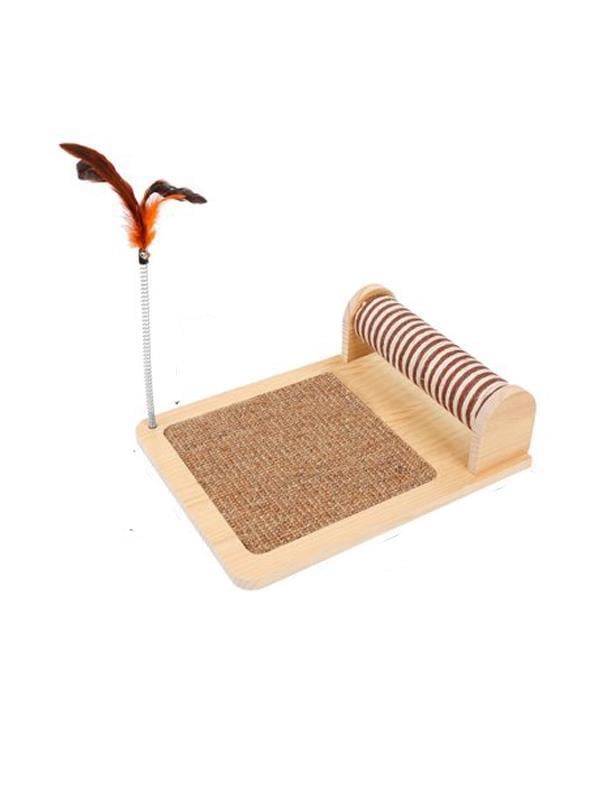 Glipet Silindir Tahtalı Kedi Tırmalama Oyun Standı 38x30x30 Cm