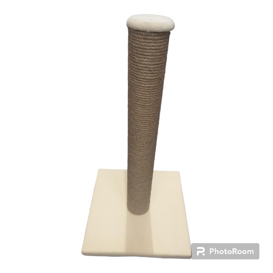 Glipet Tırmalama Tahtası Kare Taban - Jut Halat - Krem 50 Cm