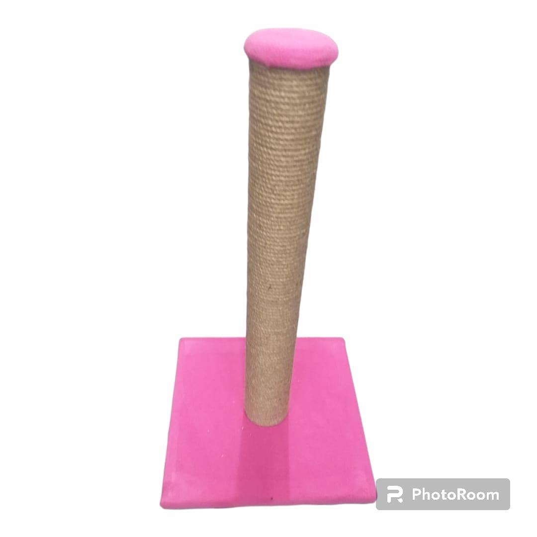 Glipet Tırmalama Tahtası Kare Taban - Jut Halat - Pembe 45 Cm