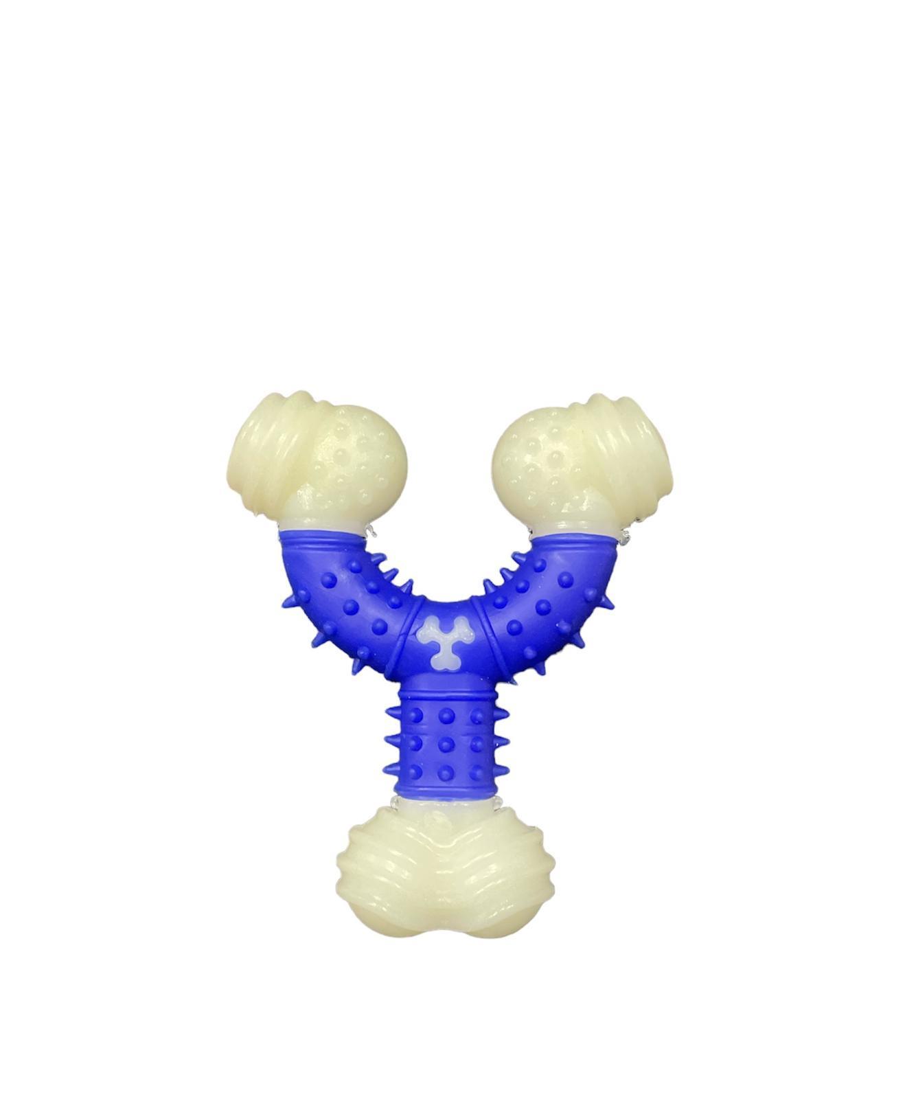 Glipet Y Şekilli Kemik Köpek Oyuncağı 12cm Mavi