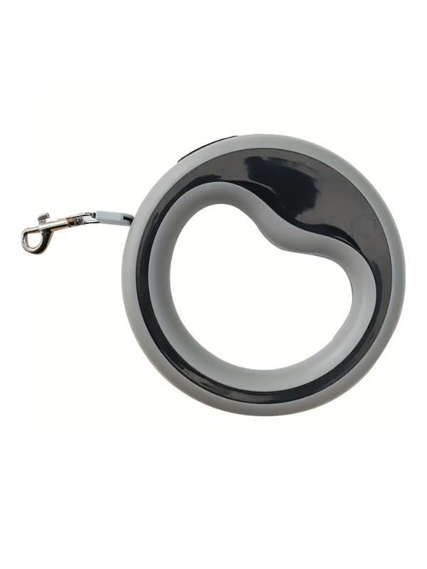 Glipet Yuvarlak Şeritli Otomatik Köpek Gezdirme Tasması 2.5 Metre 20 Kg Siyah