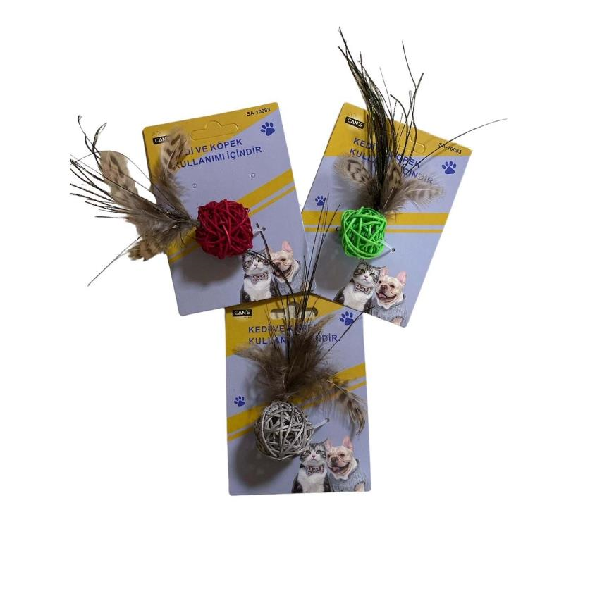 Glipet Zilli Hasır Sarmal Oyuncak Kedi Oyuncağı 11X4 Cm