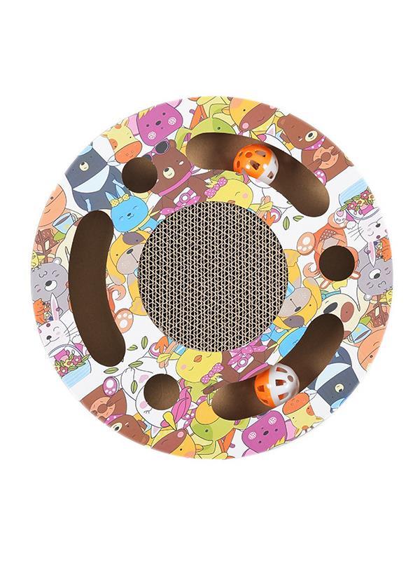 Glipet Zilli Toplu Yuvarlak Karton Kedi Tırmalama 29x5 Cm