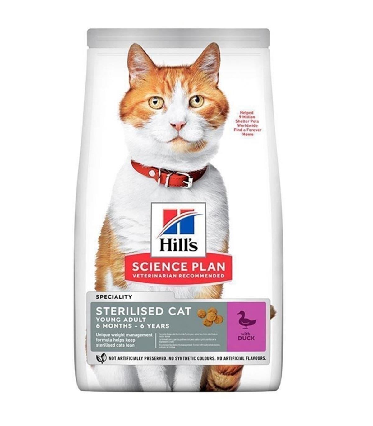 Hills Adult Ördekli Kısırlaştırılmış Yetişkin Kedi Maması 3 Kg