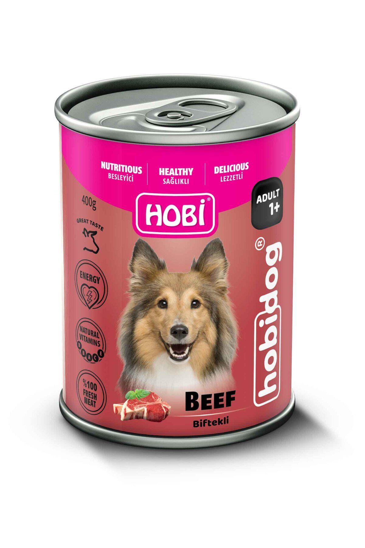 HOBİ Hobidog Biftekli Yetişkin Köpek Konservesi 400g