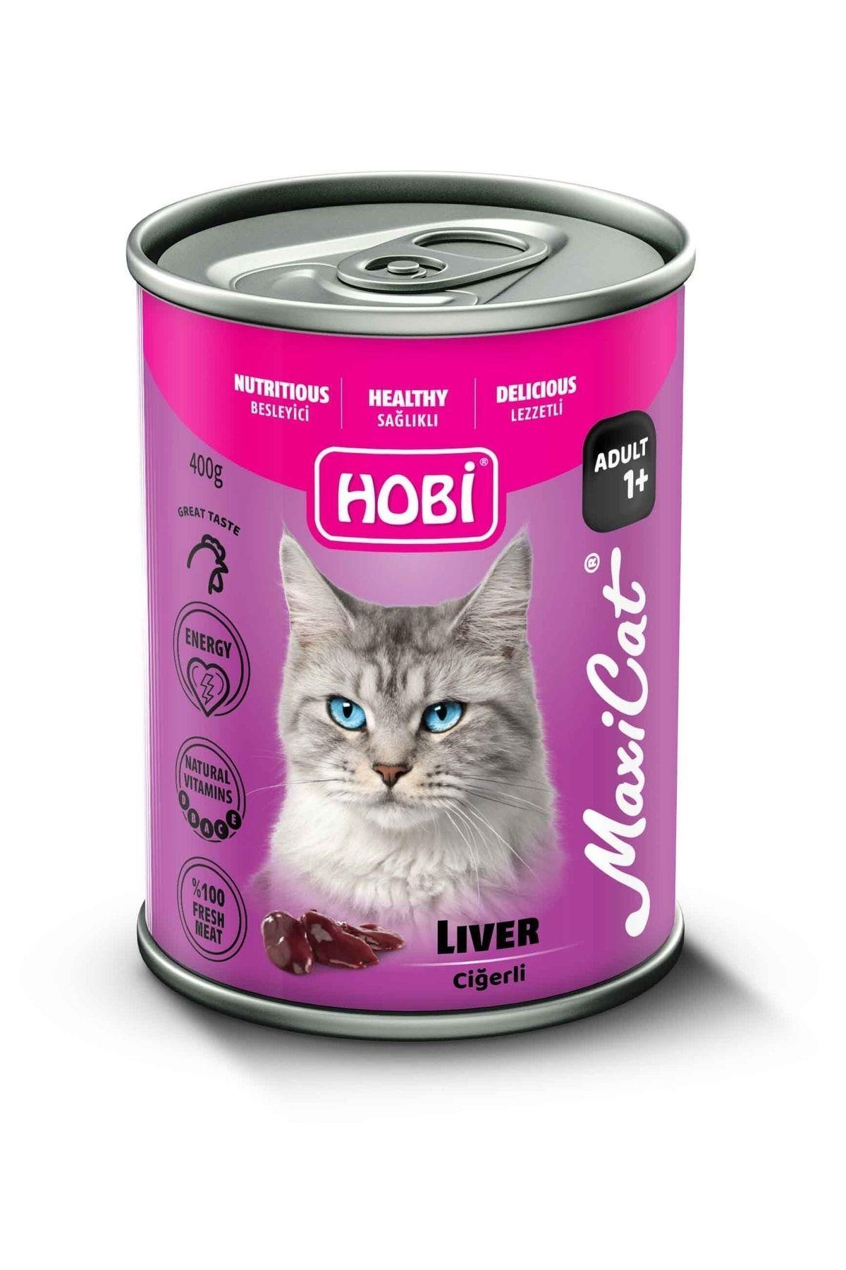 HOBİ Maxicat Ciğerli Kedi Konserve 400 Gr