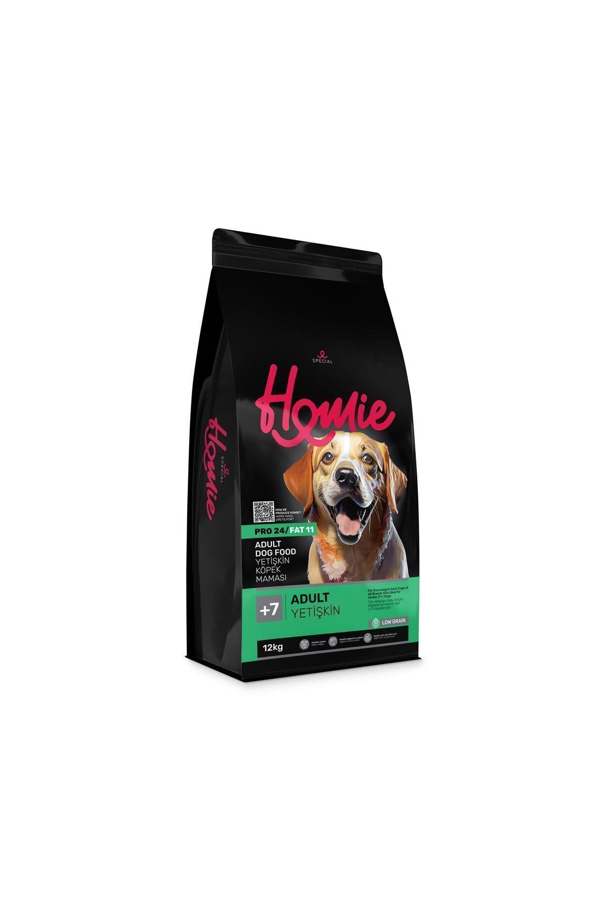 Homie Düşük Tahıllı 7 Yaş Yetişkin Köpek Maması 12 Kg