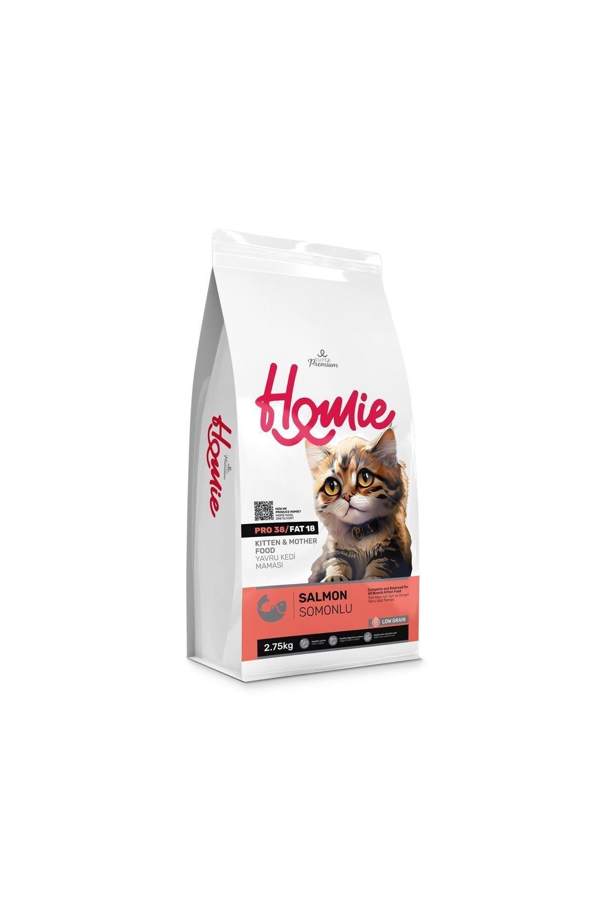 Homie Kitten&mother Düşük Tahıllı Somonlu Kedi Maması 2.75 Kg