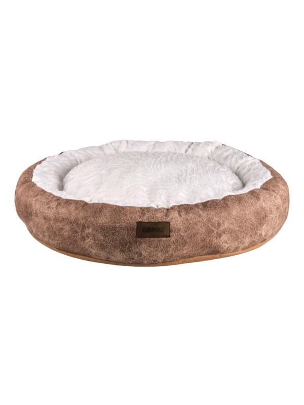 Lepus Kedi Köpek Yatağı Simit Kahverengi 57x16 cm