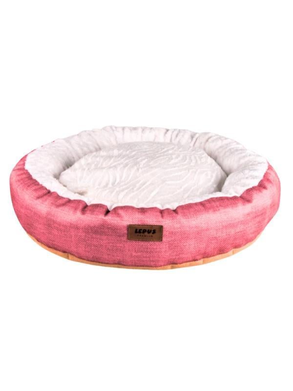 Lepus Kedi Köpek Yatağı Simit Pembe 57x16 cm