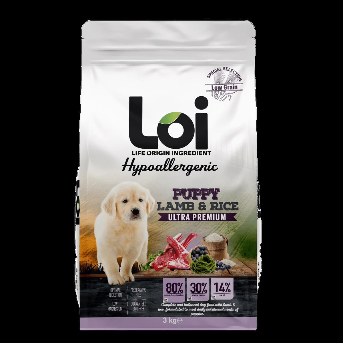 Loi Hipoalerjenik Yavru Köpek Maması Kuzu Etli 3 Kg