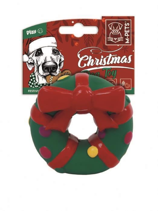 M-Pets Chrıstmas Festıve Wreath Köpek Oyuncağı
