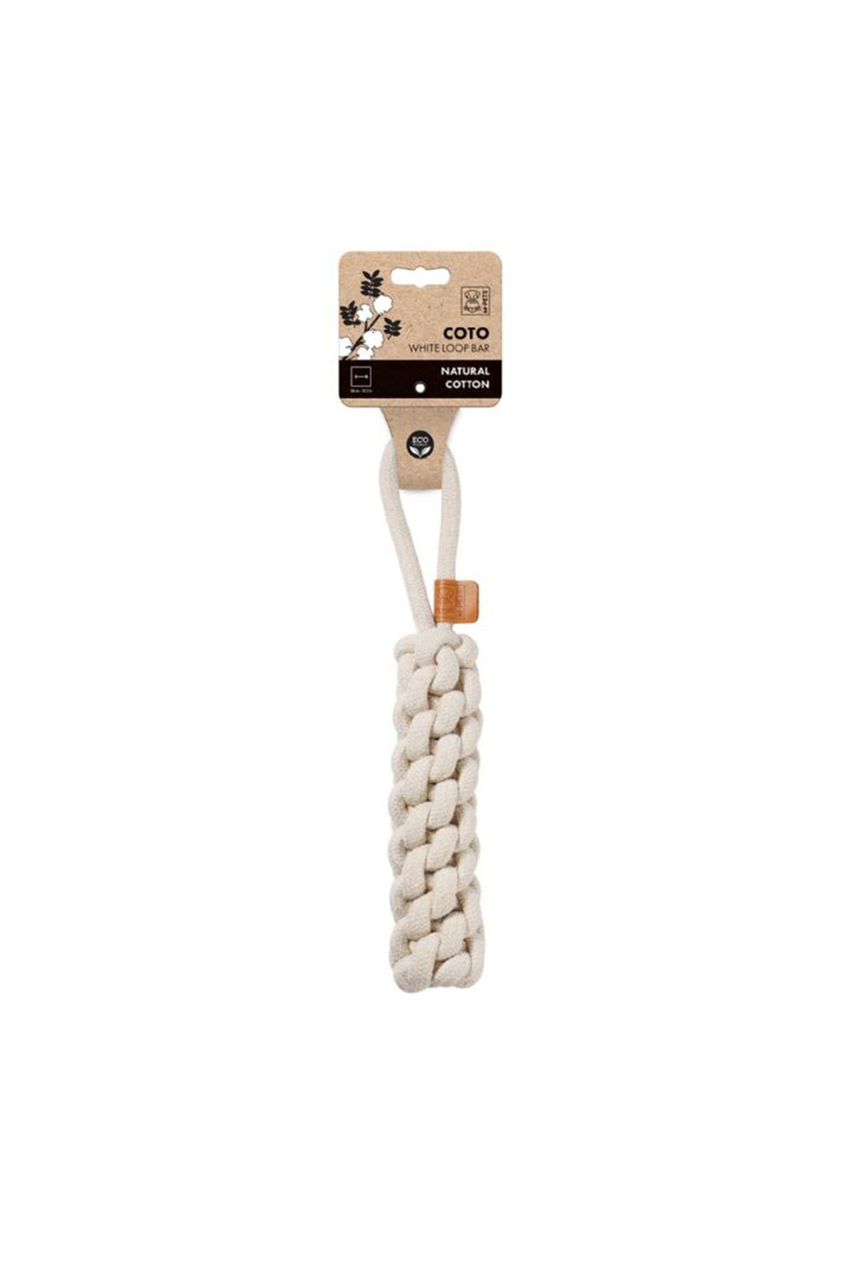 M Pets Coto White Loop Bar Örgü Oyuncak 34cm 10648401