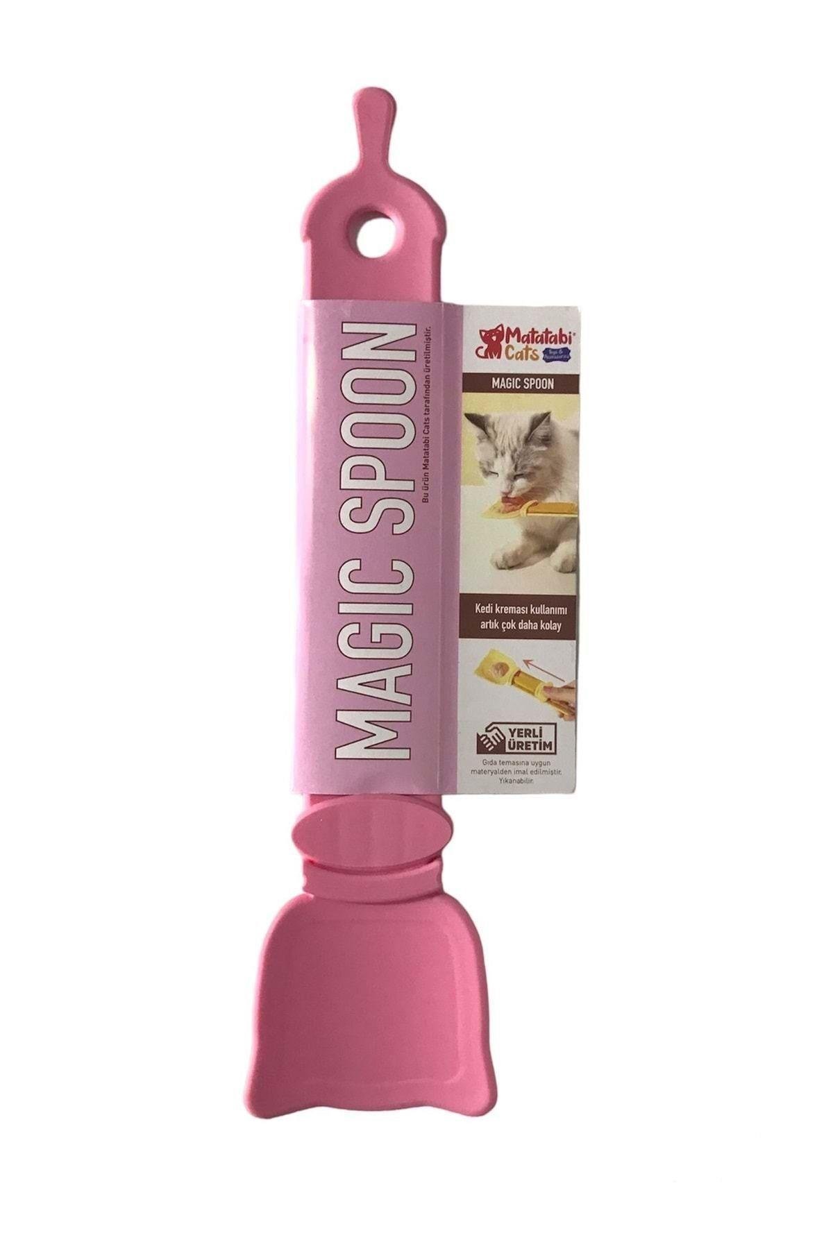Matatabi Cats Kedi köpek Krema Ödül Maması Yedirme Kaşığı Pembe