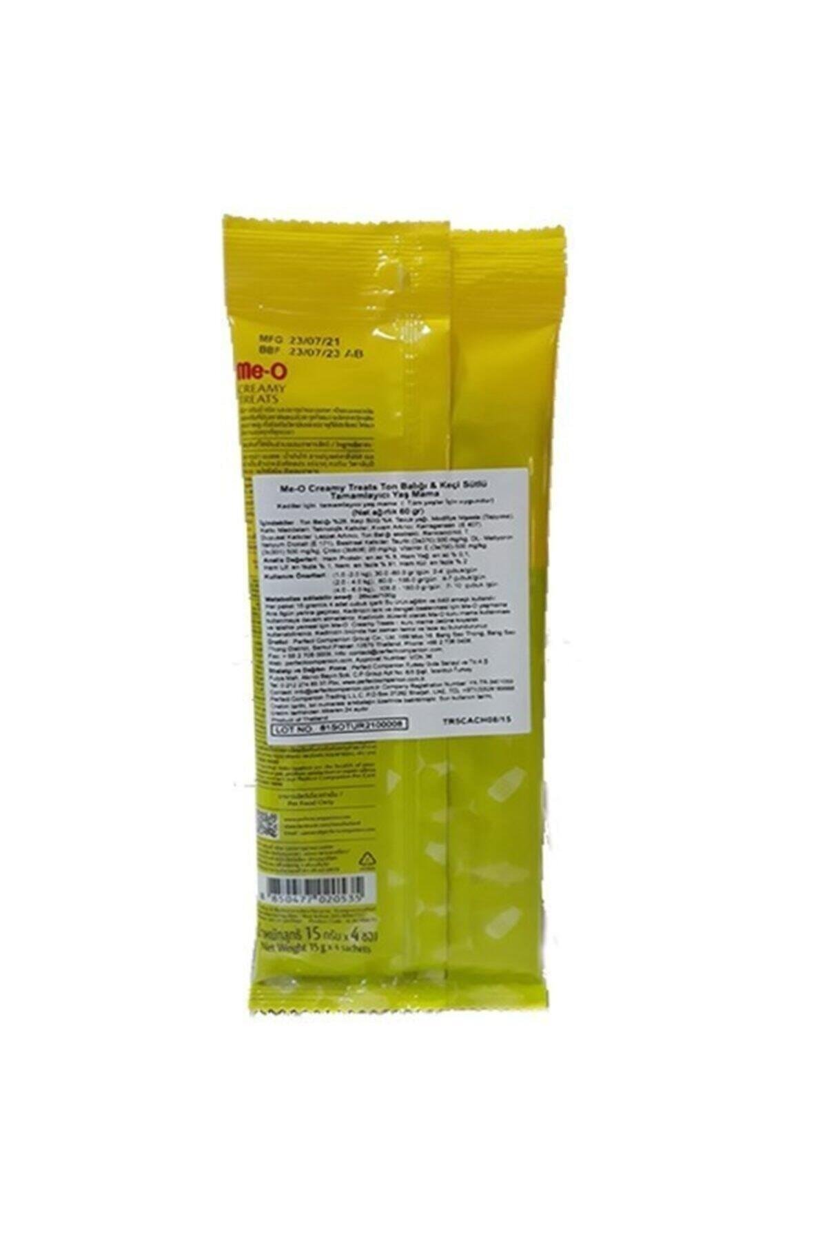 Meo Creamy Ton & Keçi Sütlü Kedi Ödülü 4x15 gr