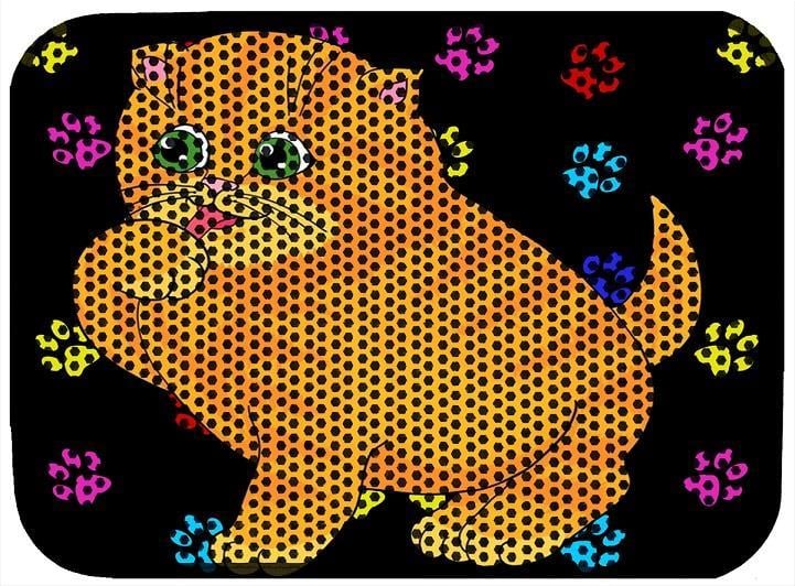Miapet Elekli Desenli Kedi Tuvalet Önü Paspası 60 x 45 cm Tombul Kedi
