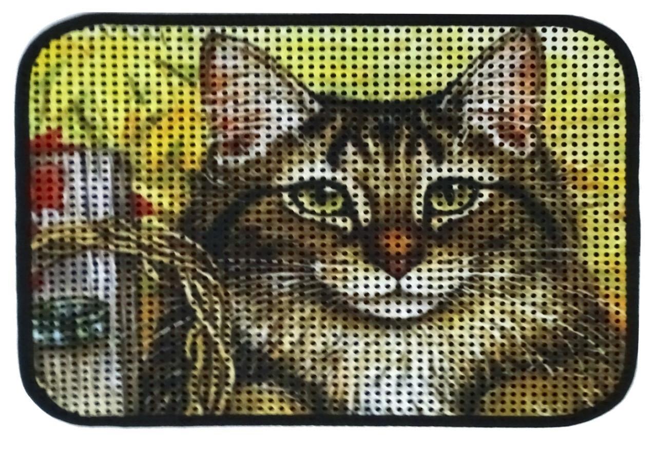 Miapet Elekli Desenli Kedi Tuvalet Önü Paspası 60 x 45 cm Bahar