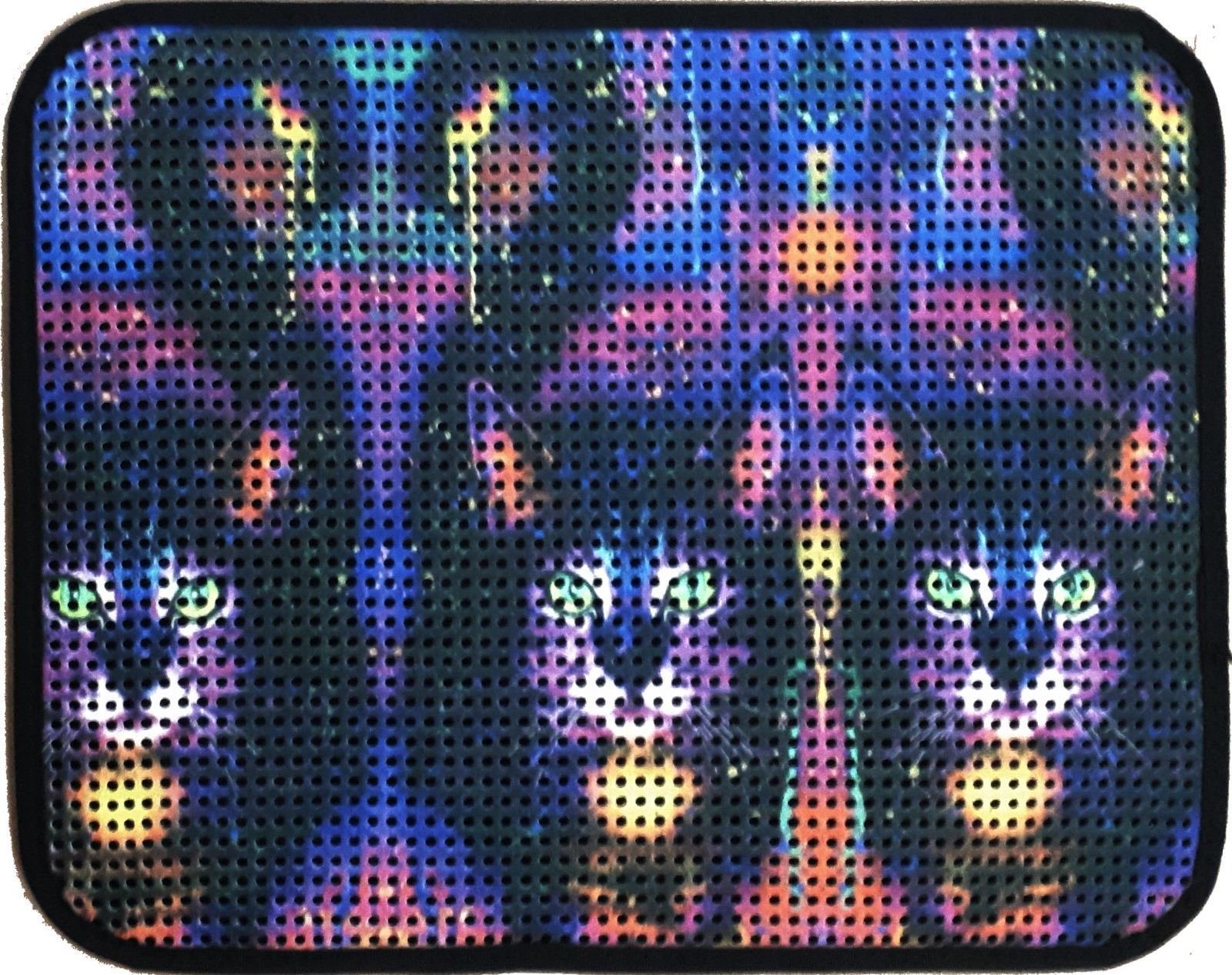 Miapet Elekli Desenli Kedi Tuvalet Önü Paspası 60 x 45 cm Üç Kedi