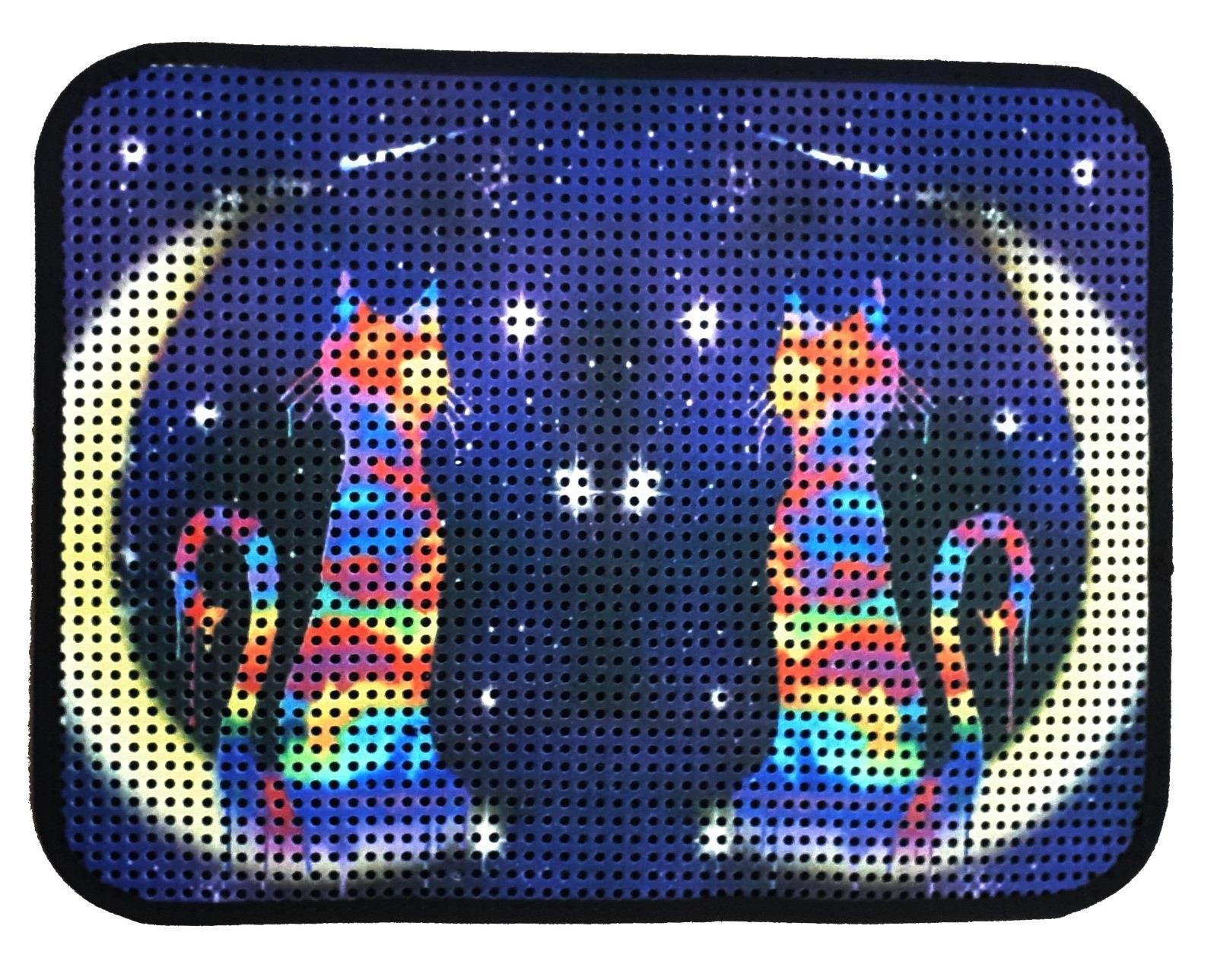 Miapet Elekli Desenli Kedi Tuvalet Önü Paspası 60 x 45 cm Ay-Yıldız