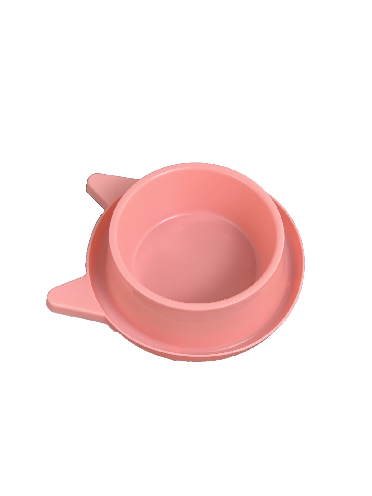 Miapet Plastik Kedi Kulakı Mama ve Su Kabı 400 ML Pembe