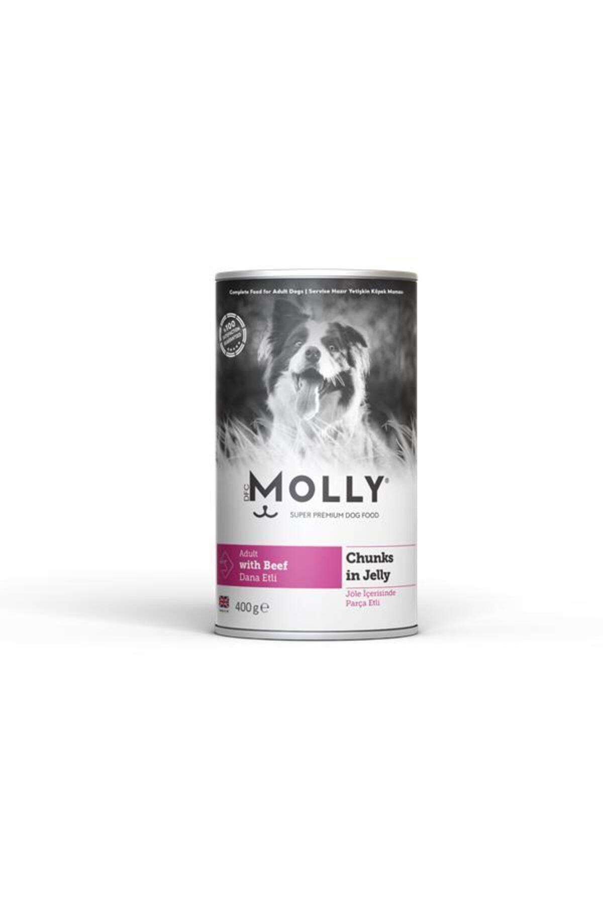 Molly Konserve Yetişkin Köpek Jöleli Biftekli Parça Etli 400 Gr