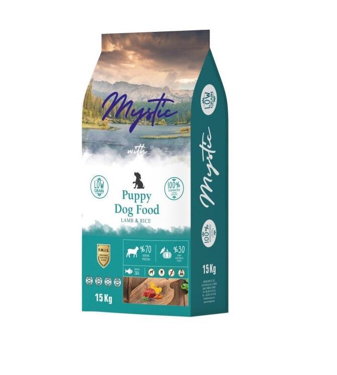 Mystic Düşük Tahıllı Adult Kuzulu Yavru Köpek Maması 15 Kg