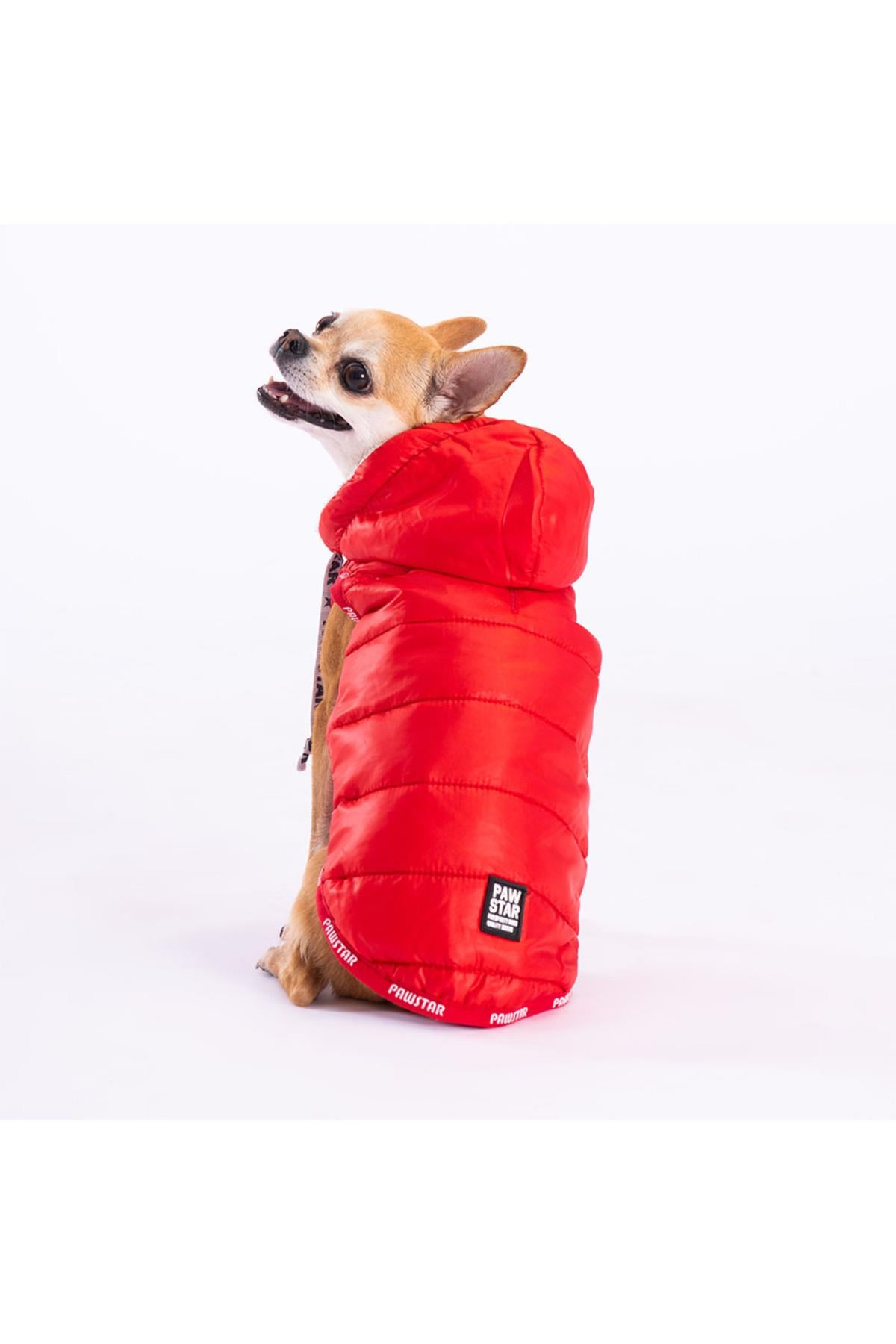 Pawstar Kırmızı Railway Anorak Yelek Köpek Yeleği Köpek Kıyafeti Köpek Yağmurluk - XL