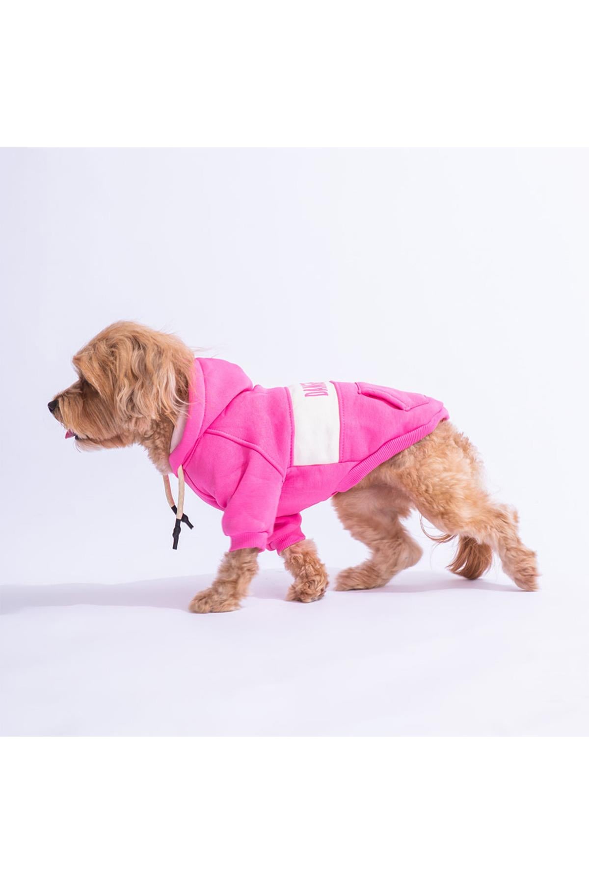 Pawstar Pembe Cute Köpek Hoodie Köpek Sweat Köpek Kıyafeti Kedi Kıyafeti -XL