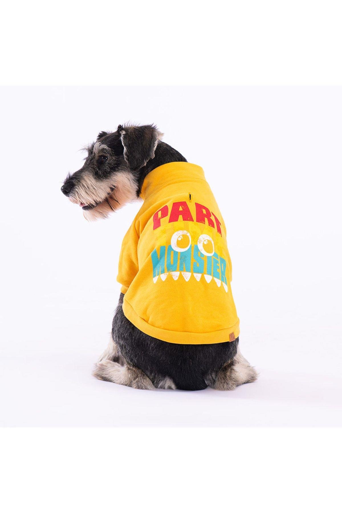 Pawstar Sarı Monster Kedi Köpek Ceketi Kedi Köpek Kıyafeti Kedi Köpek Elbisesi L