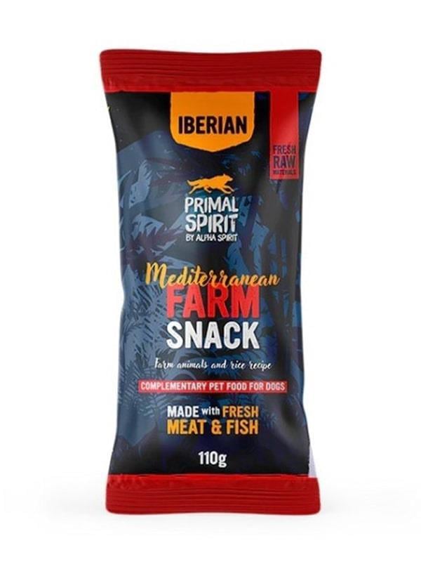 Primal Spirit Doğal Atıştırmalık Köpek Ödülü Akdeniz Çiftlik Hayvanlı 110 gr