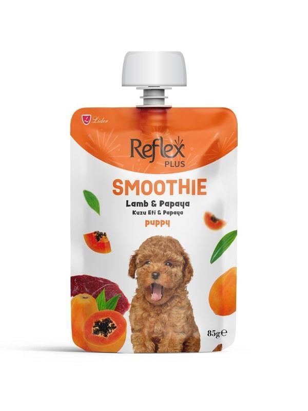 Reflex Plus Smoothie Kuzu Etli ve Papayalı Yavru Köpek Sıvı Ödül Maması 85 gr