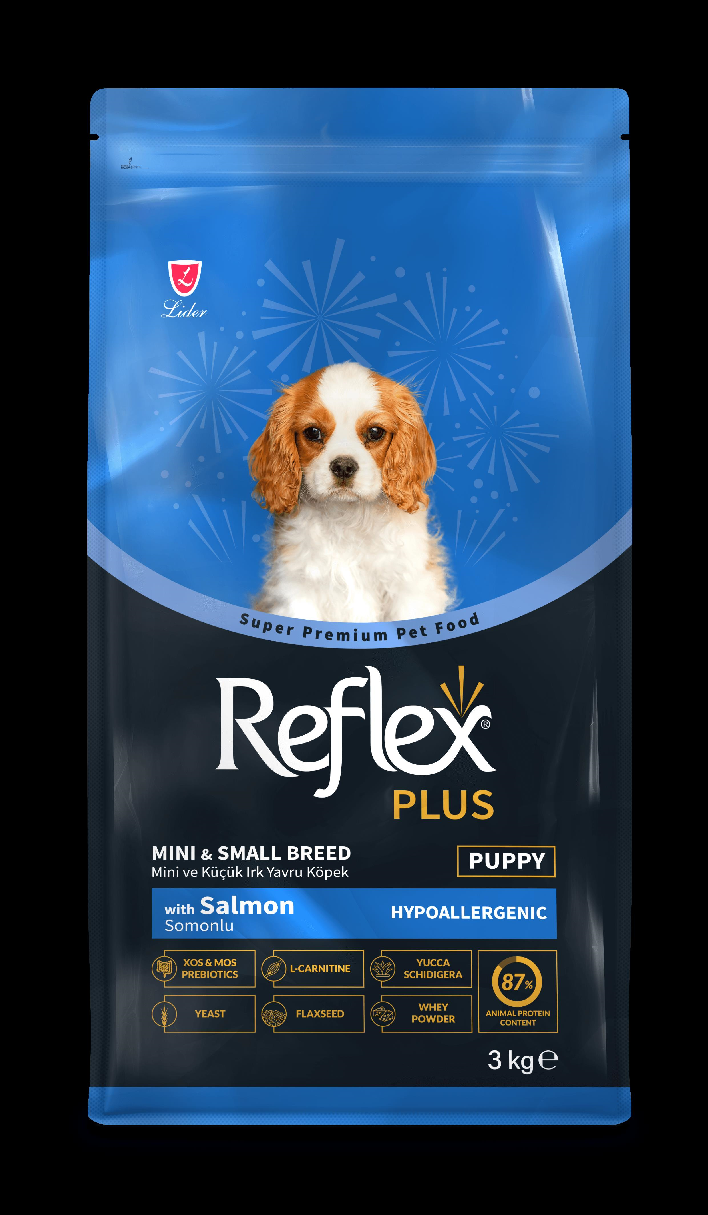 Reflex Plus Somonlu Mini Ve Küçük Irk Yavru Köpek Maması 3 Kg