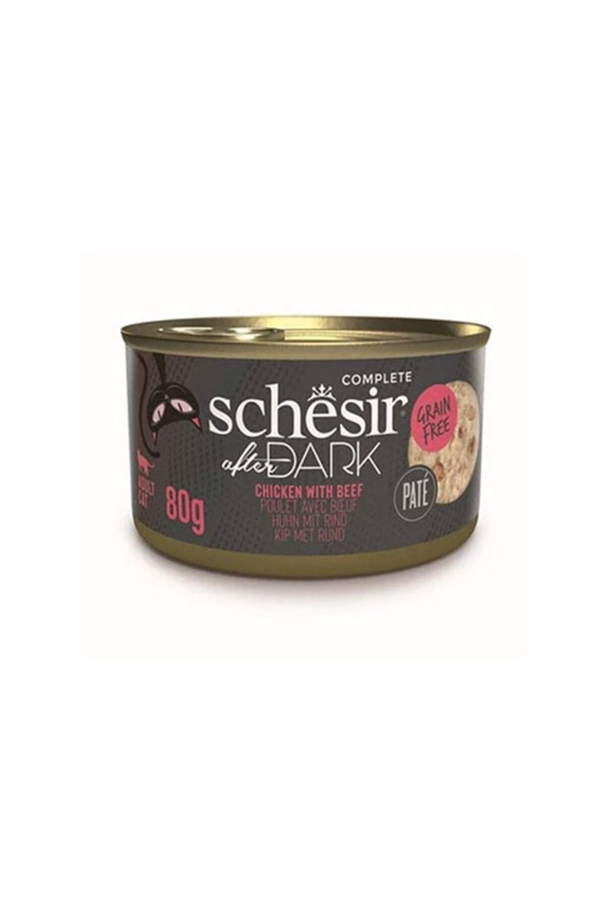 Schesir After Dark Pate Tavuk Etli Ve Sığır Etli Tahılsız Yetişkin Kedi Konservesi 80 gr