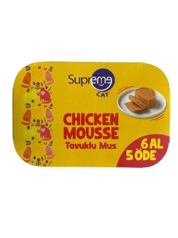 Supreme Cat Tavuklu Püre Yaş Kedi Konservesi 85 Gr 6 Al 5 Öde