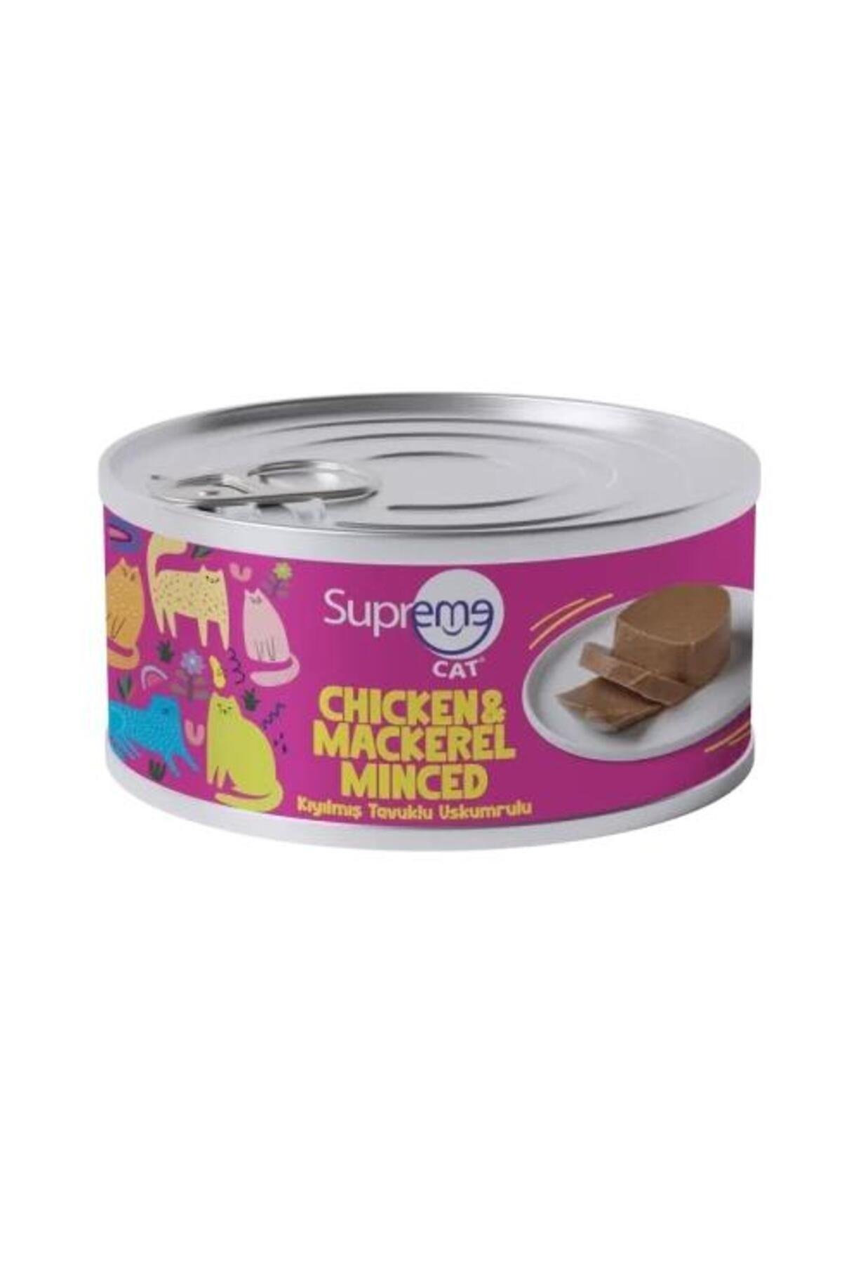 Supreme Cat Tavuklu Ve Uskumrulu Kıyılmış Kedi Konservesi 85 Gr