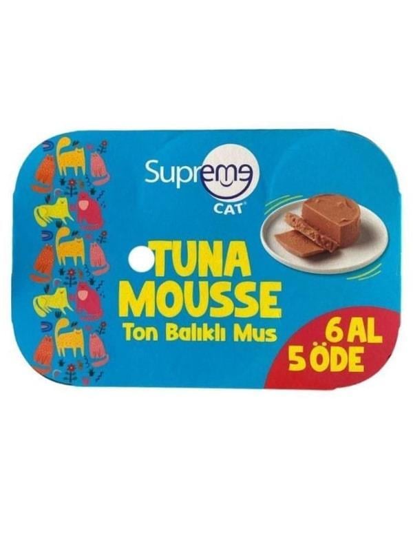 Supreme Cat Ton Balıklı Püre Kedi Konservesi 85 Gr 6 Al 5 Öde