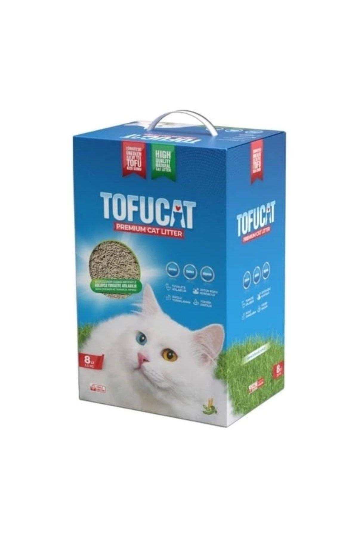 TofuCat Tuvalete Atılabilen Koku Hapsedeci Topaklanan Doğal Kedi Kumu 8 Litre