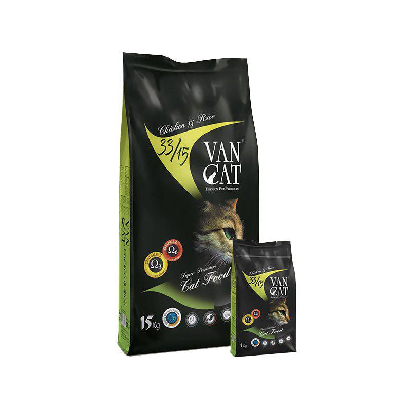 VanCat Tavuklu Pirinçli Yetişkin Kedi Maması 15 KG