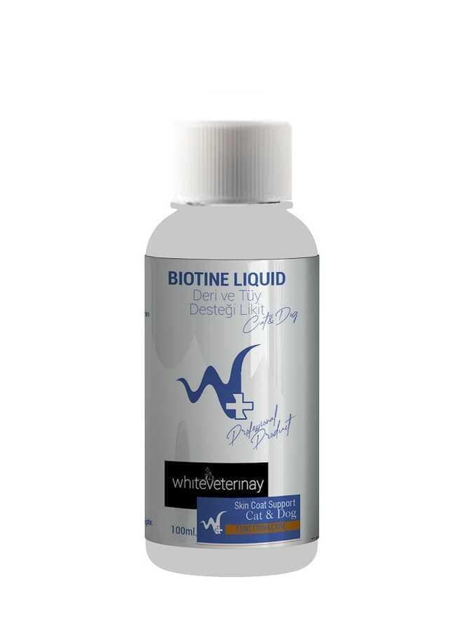 WhiteVeterinay Biotine Liquid Cat&Dog 100 ML ( Kedi ve Köpekler için Deri ve Tüy Desteği )