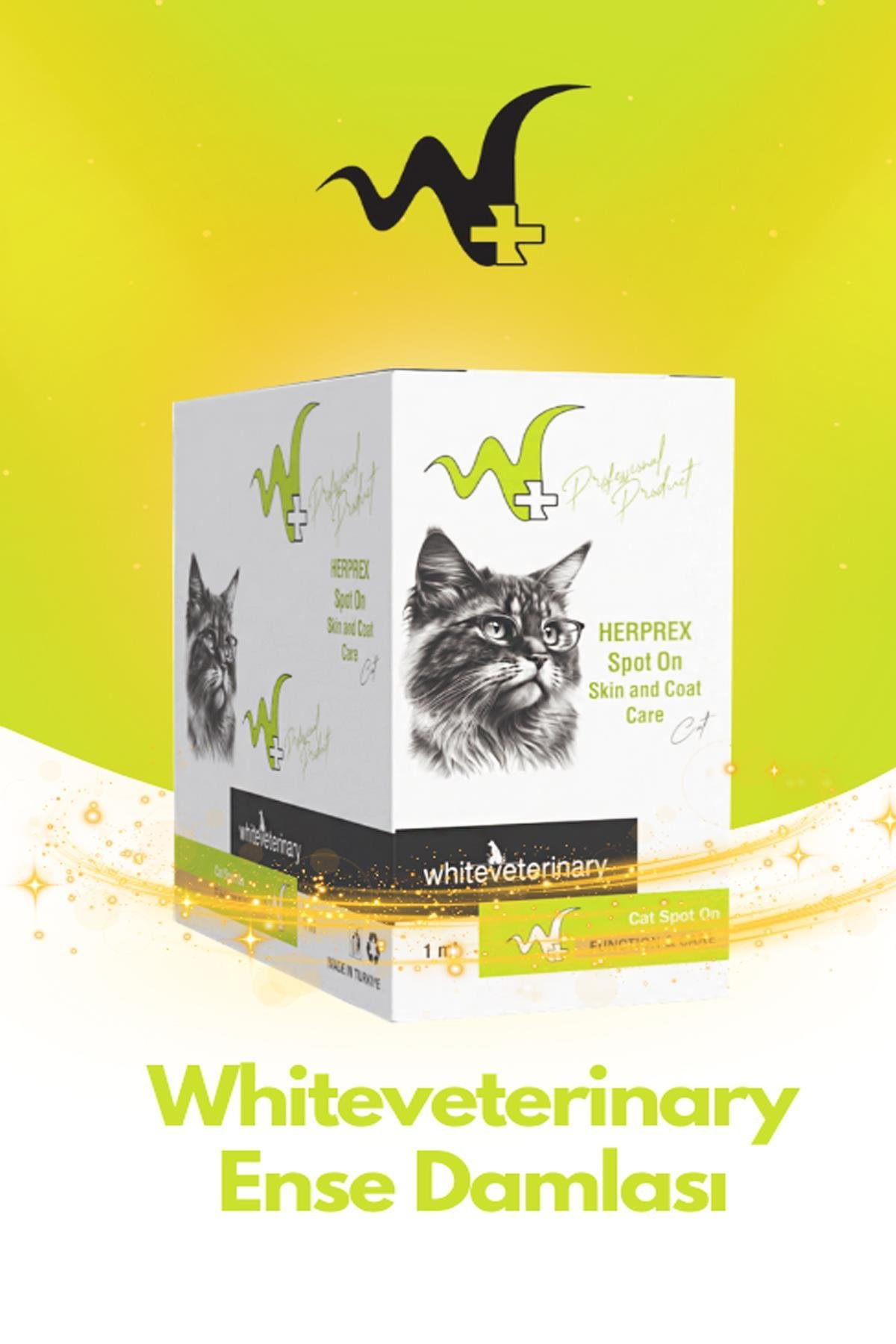 WhiteVeterinay Kedi Ense Damlası Bit Ve Pire 0-10 Kg 1ml 10 Adet