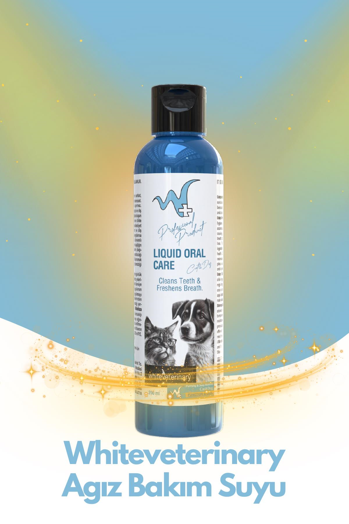 WhiteVeterinay Kedi Ve Köpekler İçin Ağız Bakım Suyu 200ml