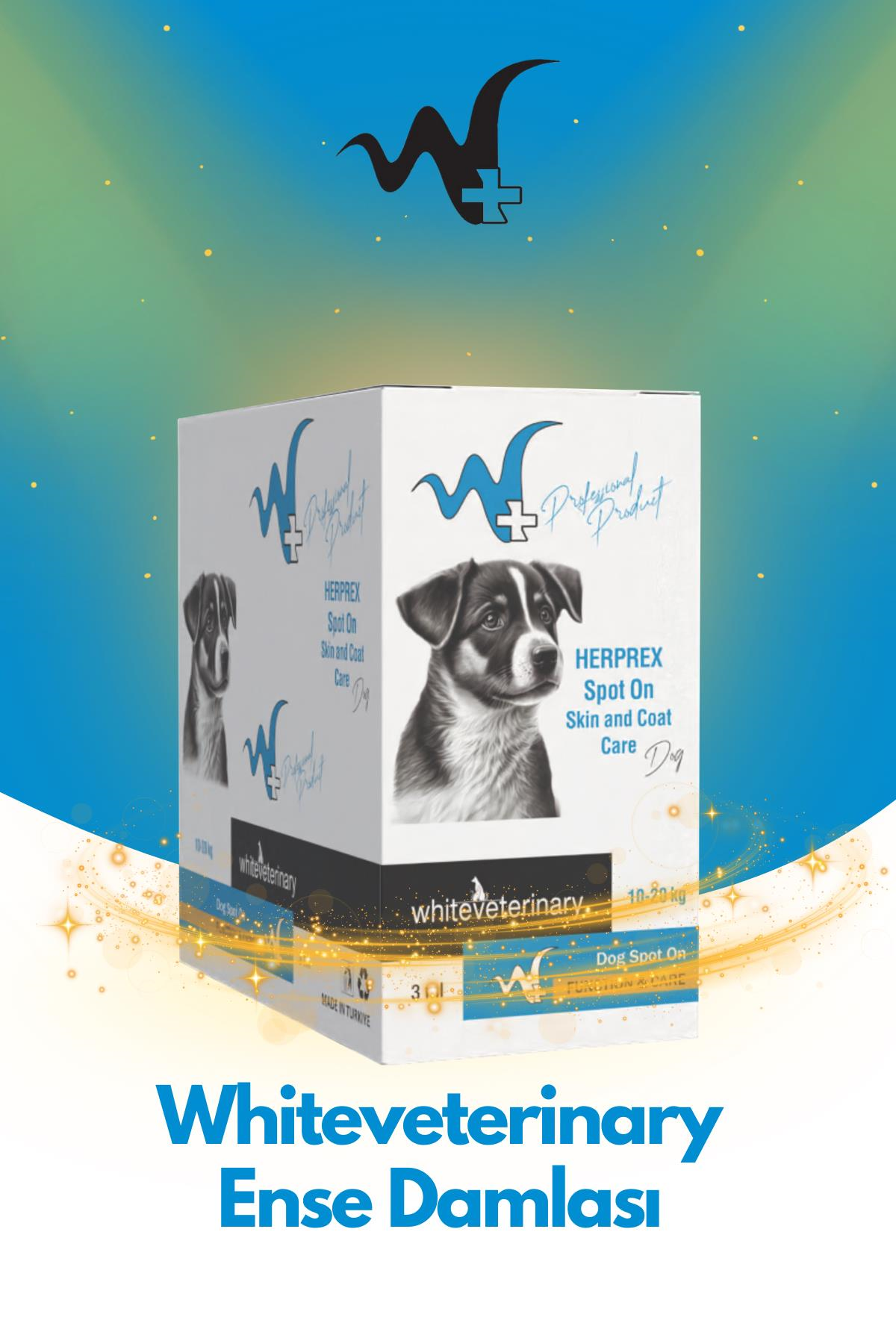 WhiteVeterinay Köpek Ense Damlası Bit Ve Pire 10-20 Kg 1ml 10 Adet