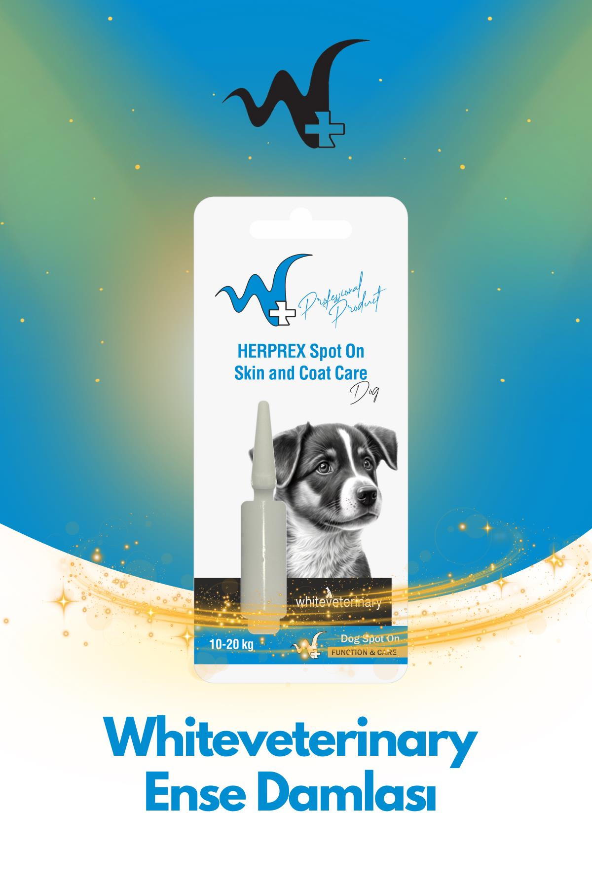 WhiteVeterinay Köpek Ense Damlası Bit Ve Pire 10-20 Kg 1ml