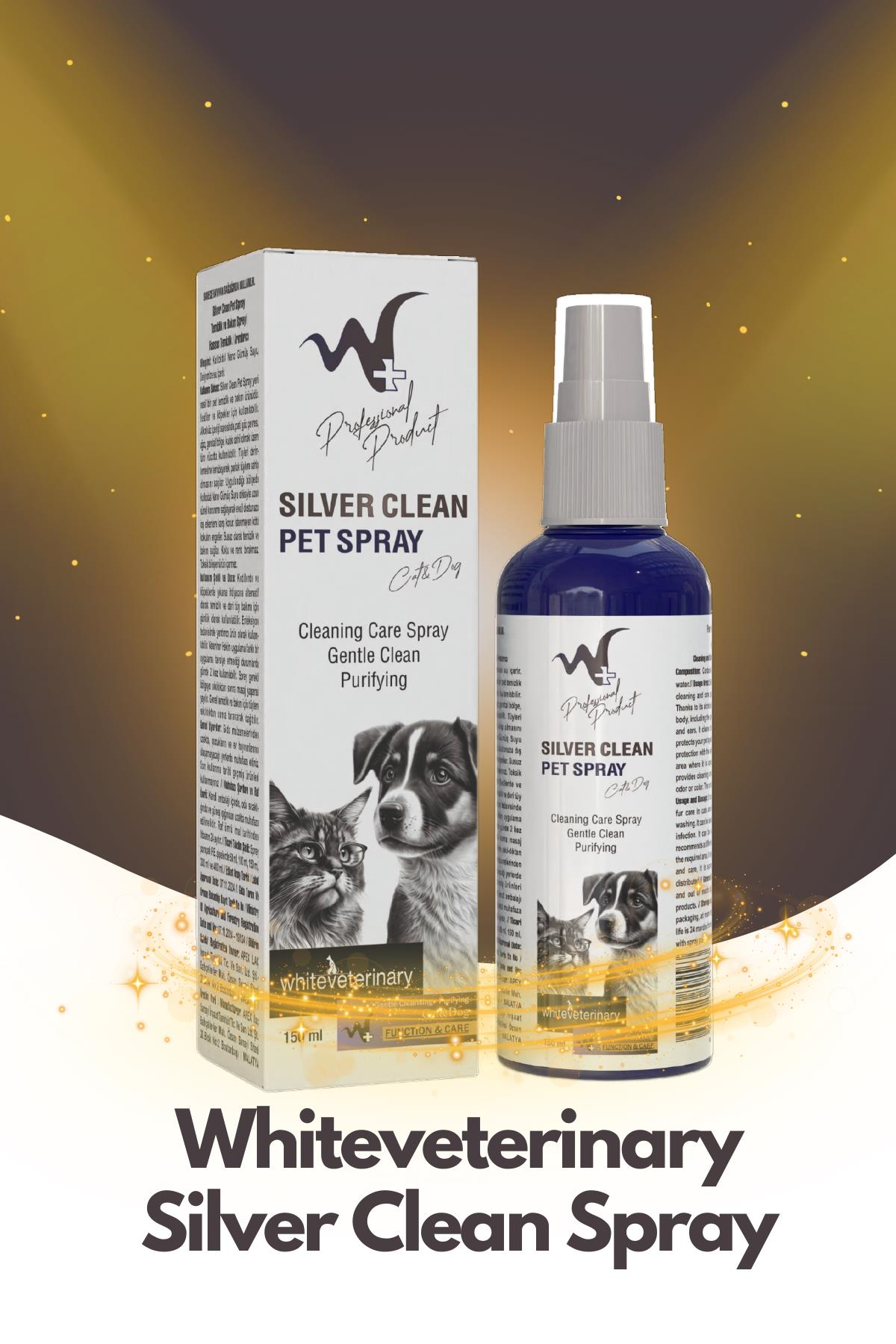 WhiteVeterinay Silver Clean Pet Spray Temizlik Ve Bakım Spreyi 150ml