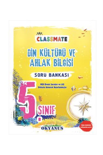 Okyanus Yayınları 5.Sınıf Classmate Din Kültürü ve Ahlak Bilgisi Soru Bankası