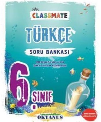 Okyanus Yayınları 6.Sınıf Türkçe Soru Bankası Clas Mate