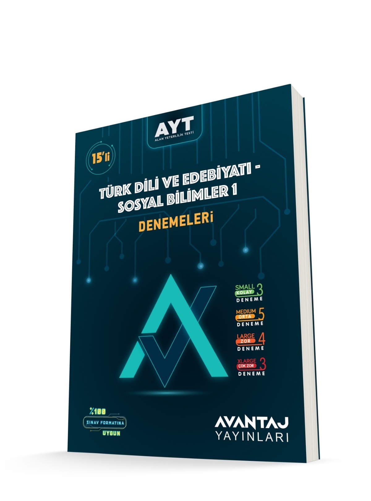 Avantaj Yayınları AYT Türk Dili ve Edebiyatı Sosyal Bilimler 1 15'li Deneme Sınavı
