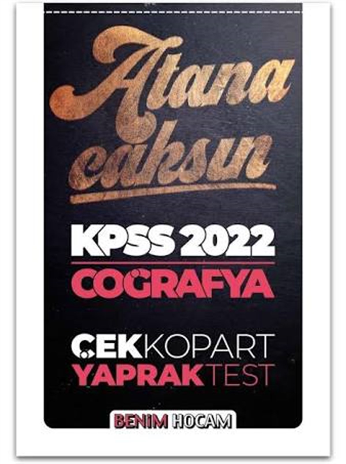 Benim Hocam Yayınları KPSS Coğrafya Çek Kopart Yaprak Test